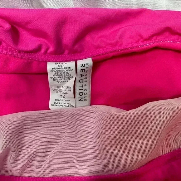Kenneth Cole Reaction hot Barbie pink swimsuit bikini bottom size 2X - Picture 6 of 6